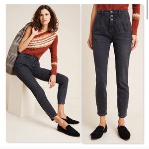 Anthropologie Pilcro Button High-Rise Skinny Jeans